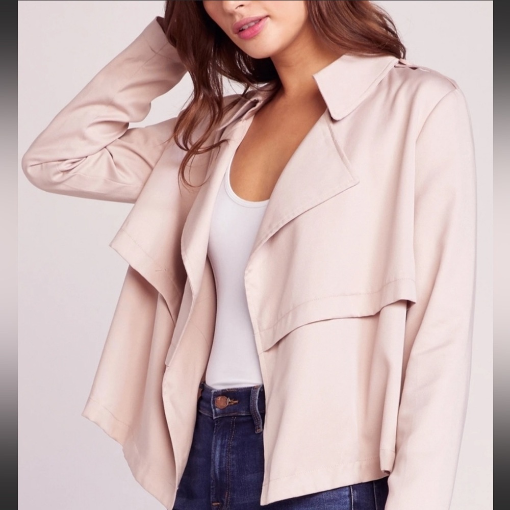 NEW BB Dakota Double Agent Jacket Parchment Mauve Rose